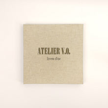 Charger l'image dans la galerie, Livre d'or / Guestbook 21x21cm tranches ivoire