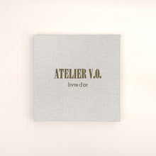 Charger l'image dans la galerie, Livre d'or / Guestbook 21x21cm tranches ivoire